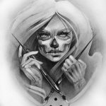 тату эскизы черно белые для девушек 08.03.2019 №018 - tattoo sketches - tatufoto.com
