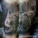 фото вариант рисунка тату со скелетом 26.03.2019 №003 - skeleton tattoo - tatufoto.com