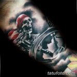 фото вариант рисунка тату со скелетом 26.03.2019 №017 - skeleton tattoo - tatufoto.com