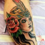 фото женской красивой татуировки 12.03.2019 №025 - girl with a tattoo - tatufoto.com
