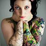 фото женской красивой татуировки 12.03.2019 №035 - girl with a tattoo - tatufoto.com