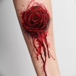 фото идеи тату с кровью 19.03.2019 №001 - blood tattoo - tatufoto.com