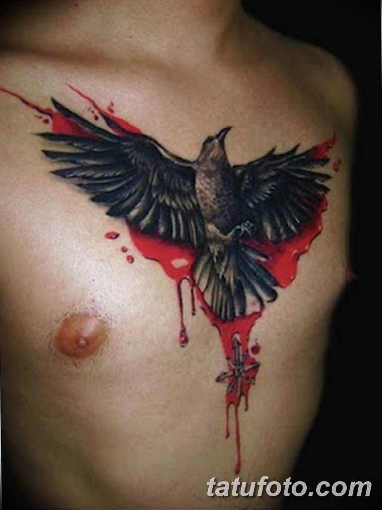 фото идеи тату с кровью 19.03.2019 №010 - blood tattoo - tatufoto.com