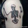 фото идея вариант тату скелет 26.03.2019 №002 - skeleton tattoo - tatufoto.com