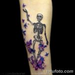 фото идея вариант тату скелет 26.03.2019 №008 - skeleton tattoo - tatufoto.com