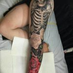 фото идея вариант тату скелет 26.03.2019 №014 - skeleton tattoo - tatufoto.com