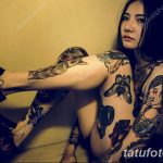фото красивой девушки с татуировкой 12.03.2019 №033 - girl with a tattoo - tatufoto.com