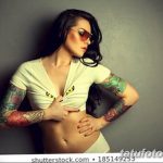 фото красивой девушки с татуировкой 12.03.2019 №058 - girl with a tattoo - tatufoto.com