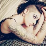 фото красивой девушки с татуировкой 12.03.2019 №107 - girl with a tattoo - tatufoto.com