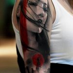 фото красивой девушки с татуировкой 12.03.2019 №121 - girl with a tattoo - tatufoto.com