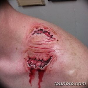 фото кровь тату 19.03.2019 №026 - blood tattoo - tatufoto.com