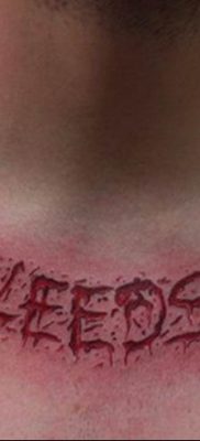 фото кровь тату 19.03.2019 №027 — blood tattoo — tatufoto.com