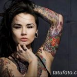 фото милой девушки с татуировкой 12.03.2019 №019 - girl with a tattoo - tatufoto.com
