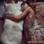 фото милой девушки с татуировкой 12.03.2019 №030 - girl with a tattoo - tatufoto.com