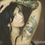 фото милой девушки с татуировкой 12.03.2019 №036 - girl with a tattoo - tatufoto.com