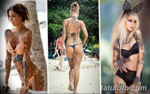фото милой девушки с татуировкой 12.03.2019 №041 - girl with a tattoo - tatufoto.com