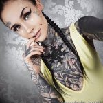 фото милой девушки с татуировкой 12.03.2019 №070 - girl with a tattoo - tatufoto.com