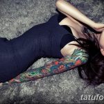 фото милой девушки с татуировкой 12.03.2019 №075 - girl with a tattoo - tatufoto.com