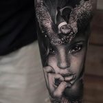 фото примеры татуировки с портретом 15.03.2019 №111 - tattoo portrait - tatufoto.com