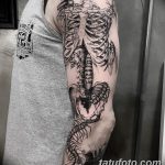 фото рисунка тату со скелетом 26.03.2019 №001 - skeleton tattoo - tatufoto.com
