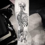фото рисунка тату со скелетом 26.03.2019 №015 - skeleton tattoo - tatufoto.com