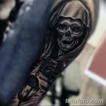фото рисунка тату со скелетом 26.03.2019 №020 - skeleton tattoo - tatufoto.com