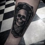 фото рисунка тату со скелетом 26.03.2019 №047 - skeleton tattoo - tatufoto.com