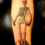 фото рисунка тату со скелетом 26.03.2019 №102 - skeleton tattoo - tatufoto.com
