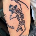 фото танцующие скелеты тату 25.03.2019 №005 - dancing skeletons tattoo - tatufoto.com