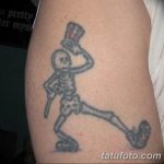 фото танцующие скелеты тату 25.03.2019 №016 - dancing skeletons tattoo - tatufoto.com