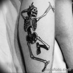 фото танцующие скелеты тату 25.03.2019 №023 - dancing skeletons tattoo - tatufoto.com
