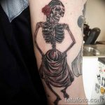 фото танцующие скелеты тату 25.03.2019 №056 - dancing skeletons tattoo - tatufoto.com