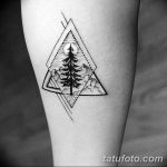 фото тату Ёлки 05.03.2019 №001 - photo tattoo Christmas trees - tatufoto.com
