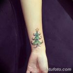 фото тату Ёлки 05.03.2019 №009 - photo tattoo Christmas trees - tatufoto.com