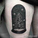 фото тату Ёлки 05.03.2019 №019 - photo tattoo Christmas trees - tatufoto.com