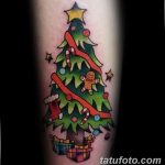 фото тату Ёлки 05.03.2019 №025 - photo tattoo Christmas trees - tatufoto.com