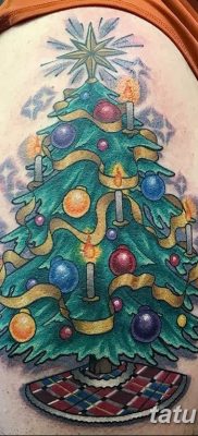 фото тату Ёлки 05.03.2019 №033 — photo tattoo Christmas trees — tatufoto.com