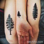 фото тату Ёлки 05.03.2019 №037 - photo tattoo Christmas trees - tatufoto.com