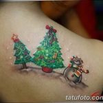 фото тату Ёлки 05.03.2019 №042 - photo tattoo Christmas trees - tatufoto.com