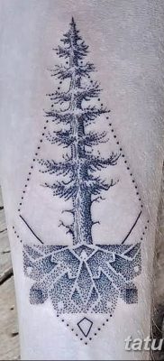 фото тату Ёлки 05.03.2019 №048 — photo tattoo Christmas trees — tatufoto.com