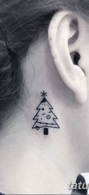 фото тату Ёлки 05.03.2019 №051 — photo tattoo Christmas trees — tatufoto.com