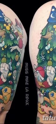 фото тату Ёлки 05.03.2019 №052 — photo tattoo Christmas trees — tatufoto.com