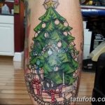 фото тату Ёлки 05.03.2019 №055 - photo tattoo Christmas trees - tatufoto.com