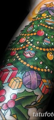 фото тату Ёлки 05.03.2019 №058 — photo tattoo Christmas trees — tatufoto.com