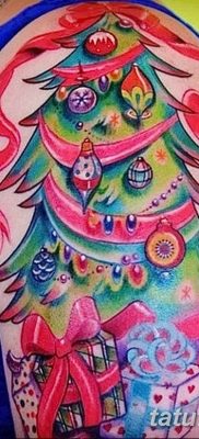 фото тату Ёлки 05.03.2019 №061 — photo tattoo Christmas trees — tatufoto.com