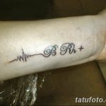 фото тату группа крови пример 19.03.2019 №009 - tattoo with blood - tatufoto.com