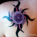 фото тату защита пентаграмма 18.03.2019 №008 - pentagram protection tattoo - tatufoto.com