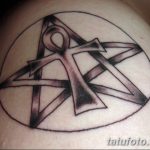 фото тату защита пентаграмма 18.03.2019 №010 - pentagram protection tattoo - tatufoto.com