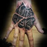 фото тату кисть руки скелет 26.03.2019 №018 - tattoo hand skeleton - tatufoto.com