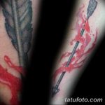 фото тату кровь на руке 19.03.2019 №001 - blood tattoo on arm - tatufoto.com
